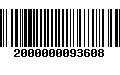 Código de Barras 2000000093608