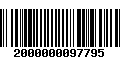 Código de Barras 2000000097795