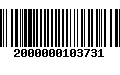 Código de Barras 2000000103731