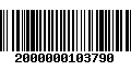 Código de Barras 2000000103790