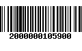 Código de Barras 2000000105900