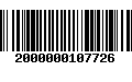 Código de Barras 2000000107726