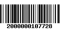 Código de Barras 2000000107728