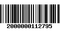 Código de Barras 2000000112795