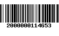 Código de Barras 2000000114653