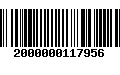 Código de Barras 2000000117956