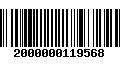 Código de Barras 2000000119568