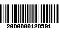 Código de Barras 2000000120591