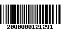 Código de Barras 2000000121291