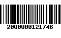 Código de Barras 2000000121746