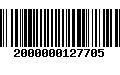 Código de Barras 2000000127705