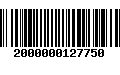 Código de Barras 2000000127750