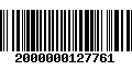 Código de Barras 2000000127761