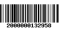 Código de Barras 2000000132958