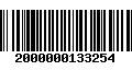 Código de Barras 2000000133254