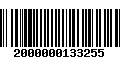 Código de Barras 2000000133255