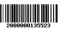 Código de Barras 2000000135523