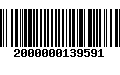 Código de Barras 2000000139591