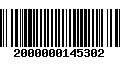 Código de Barras 2000000145302