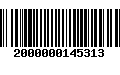 Código de Barras 2000000145313