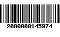 Código de Barras 2000000145974