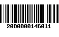 Código de Barras 2000000146011