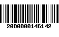 Código de Barras 2000000146142