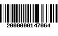 Código de Barras 2000000147064