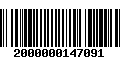 Código de Barras 2000000147091