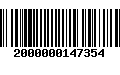 Código de Barras 2000000147354