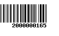 Código de Barras 2000000165