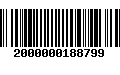 Código de Barras 2000000188799