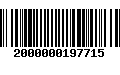 Código de Barras 2000000197715