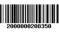 Código de Barras 2000000208350