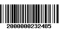 Código de Barras 2000000232485