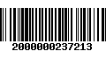 Código de Barras 2000000237213