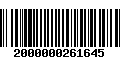 Código de Barras 2000000261645