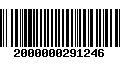 Código de Barras 2000000291246