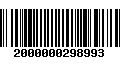 Código de Barras 2000000298993