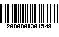 Código de Barras 2000000301549