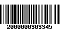 Código de Barras 2000000303345