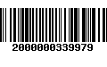 Código de Barras 2000000339979