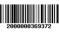 Código de Barras 2000000369372