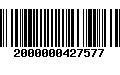 Código de Barras 2000000427577