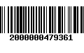 Código de Barras 2000000479361