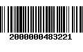 Código de Barras 2000000483221