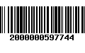 Código de Barras 2000000597744