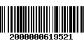 Código de Barras 2000000619521