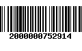 Código de Barras 2000000752914