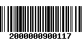 Código de Barras 2000000900117